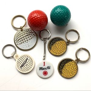 Vintage GOLF BALL Keychain Collection🎄Ornaments